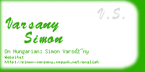 varsany simon business card